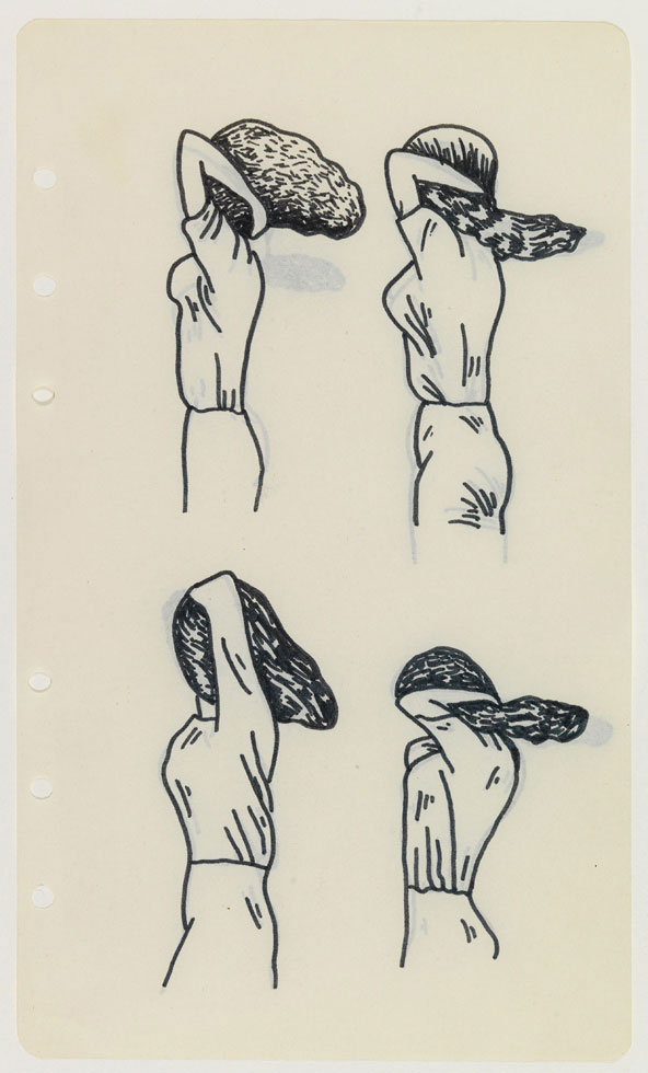  Four Figures. 1968, felt-tip pen on paper.